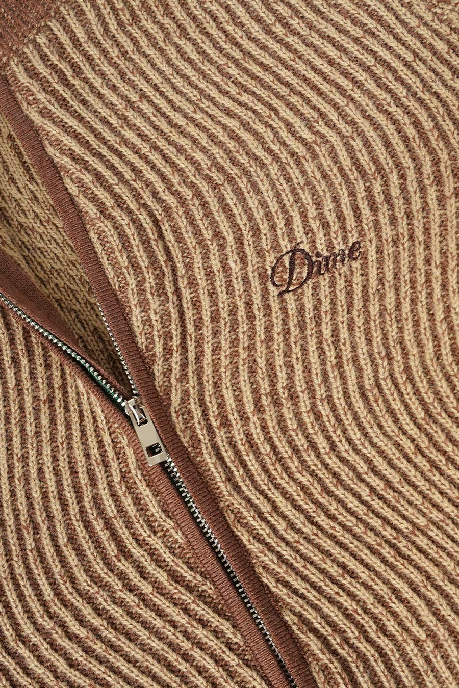 TRICOT À DOUBLE ZIP CAMEL - Image 3