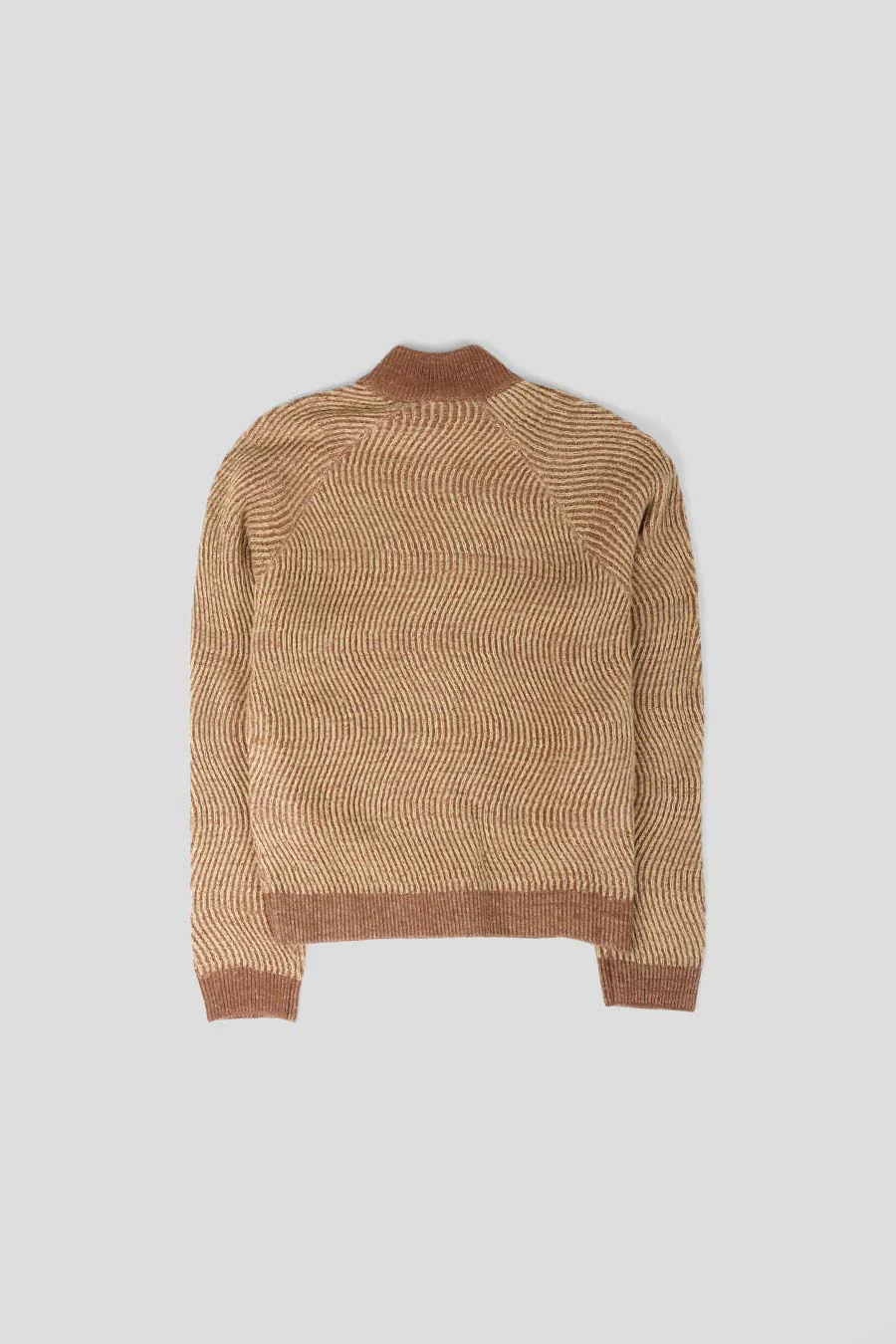 TRICOT À DOUBLE ZIP CAMEL - Image 4