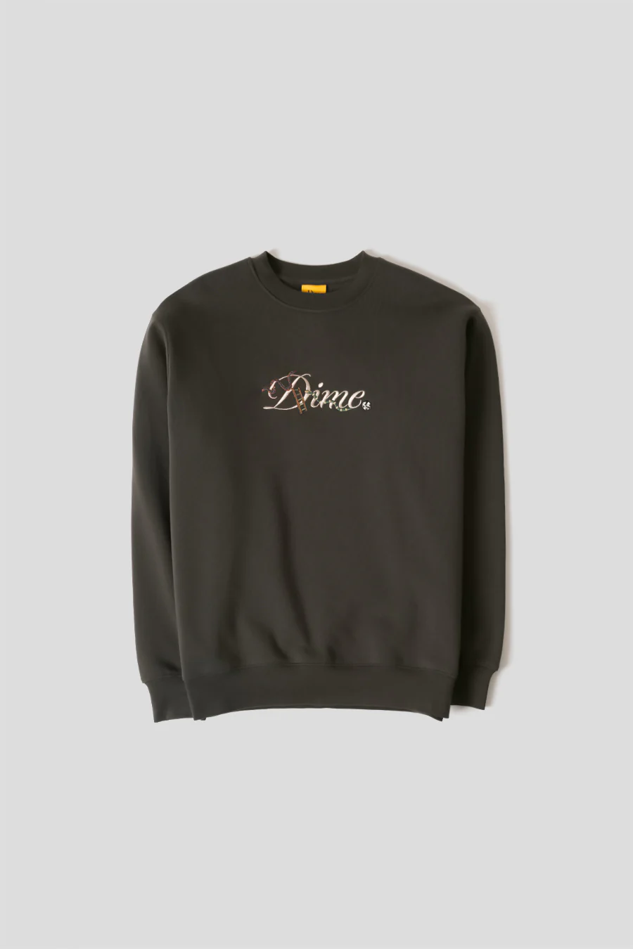 CREWNECK CURSIVE SNAKE NOIR DÉLAVÉ