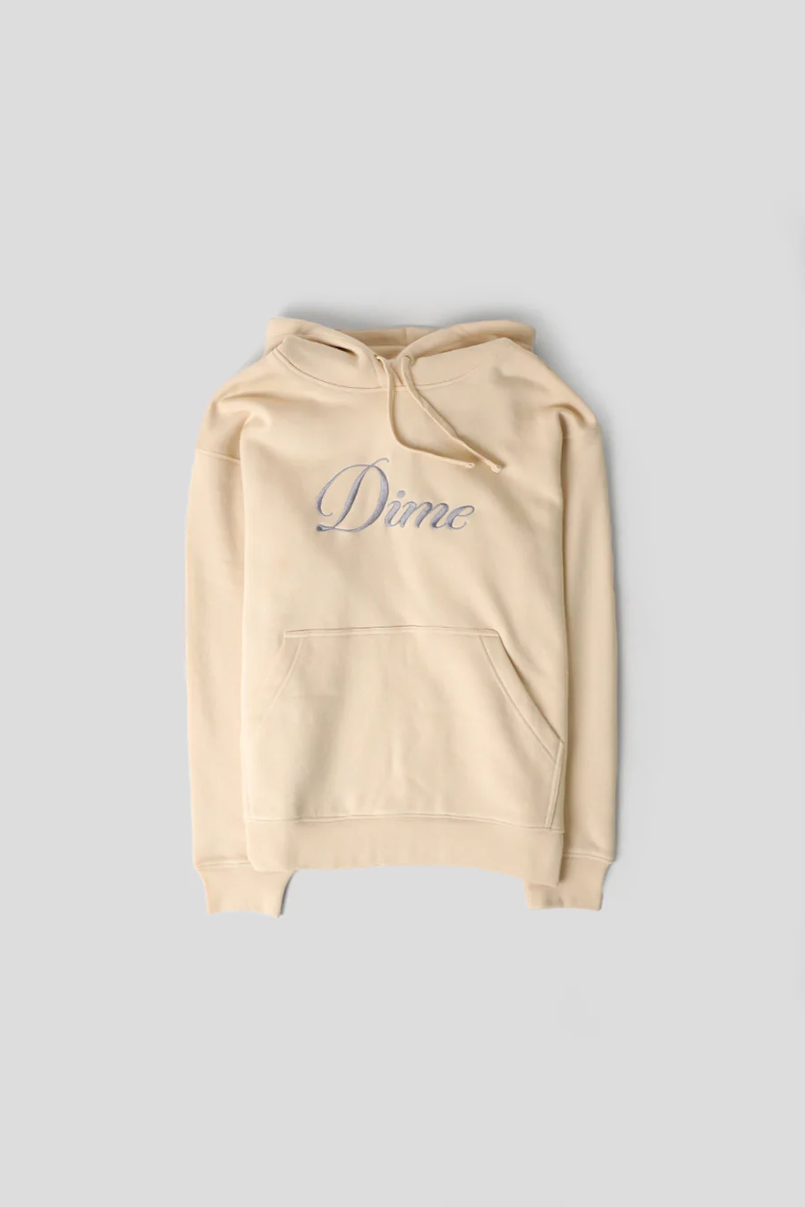 HOODIE CURSIVE LOGO BEIGE CLAIR