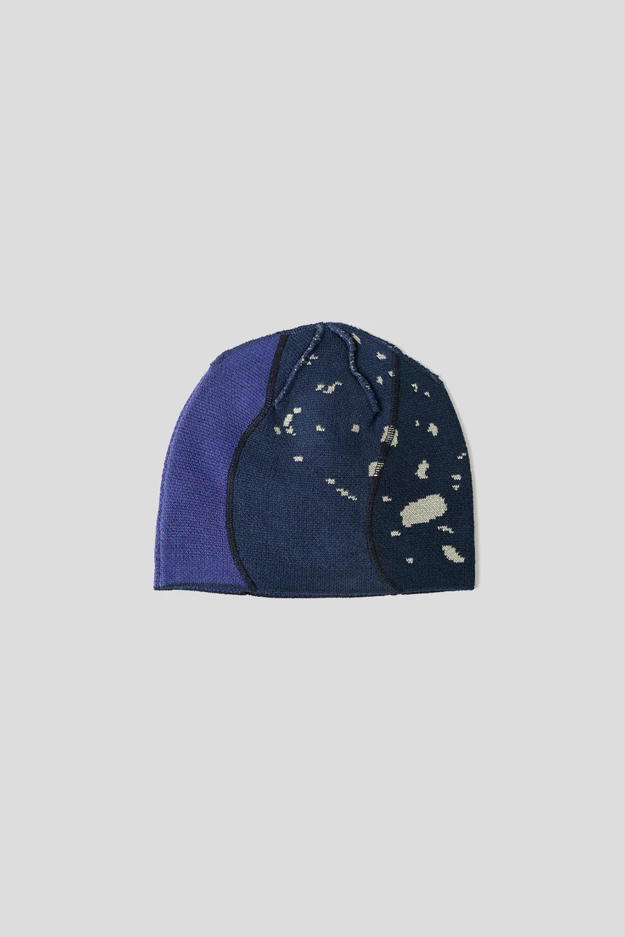 BONNET REVERSE STITCH SKULLY BLEU MARINE - Image 3