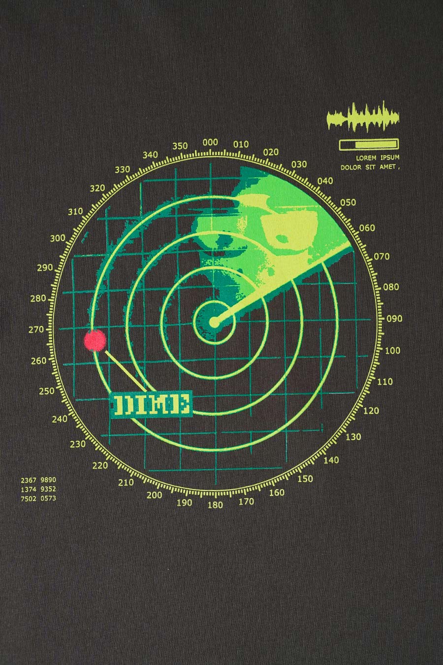 T-SHIRT RADAR NOIR VINTAGE - Image 2