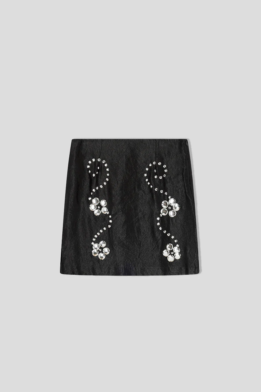 MINI JUPE CLAUDE STUDS NOIRE