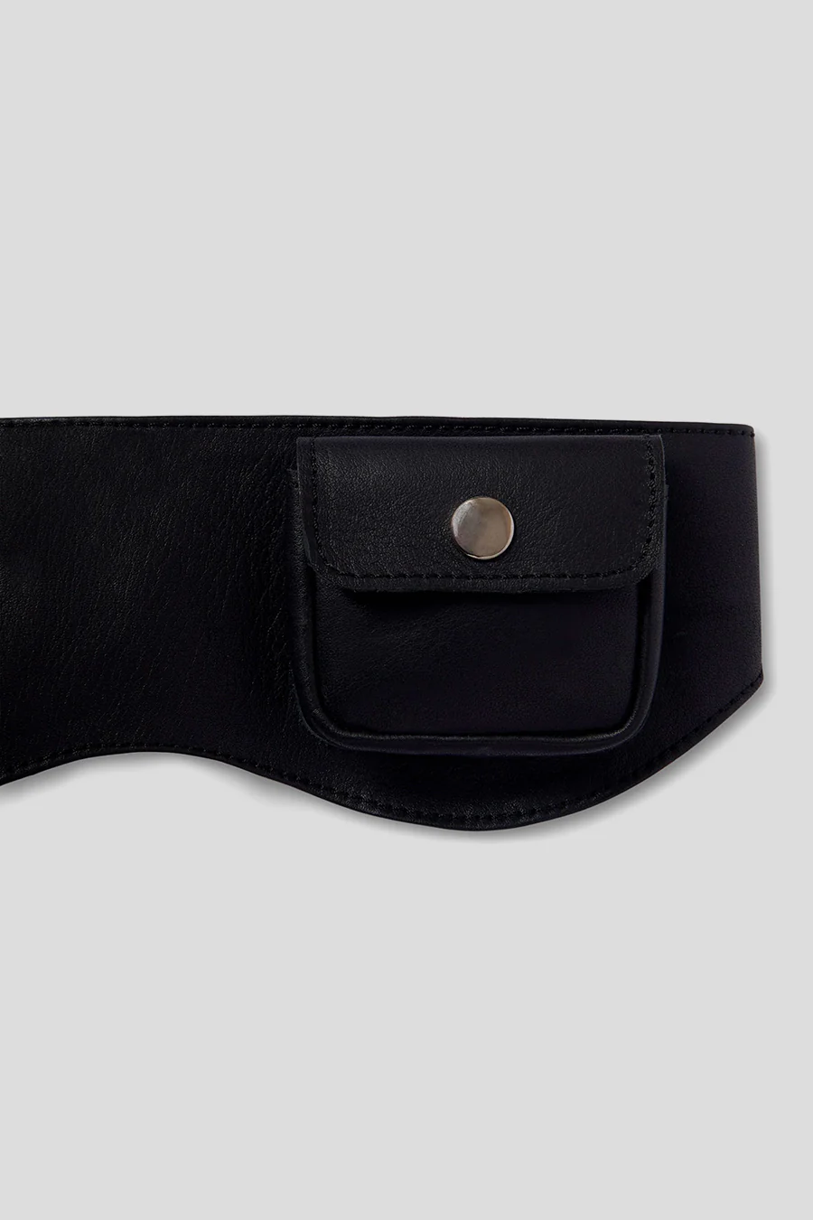 CEINTURE EN CUIR RINO NOIRE - Image 3