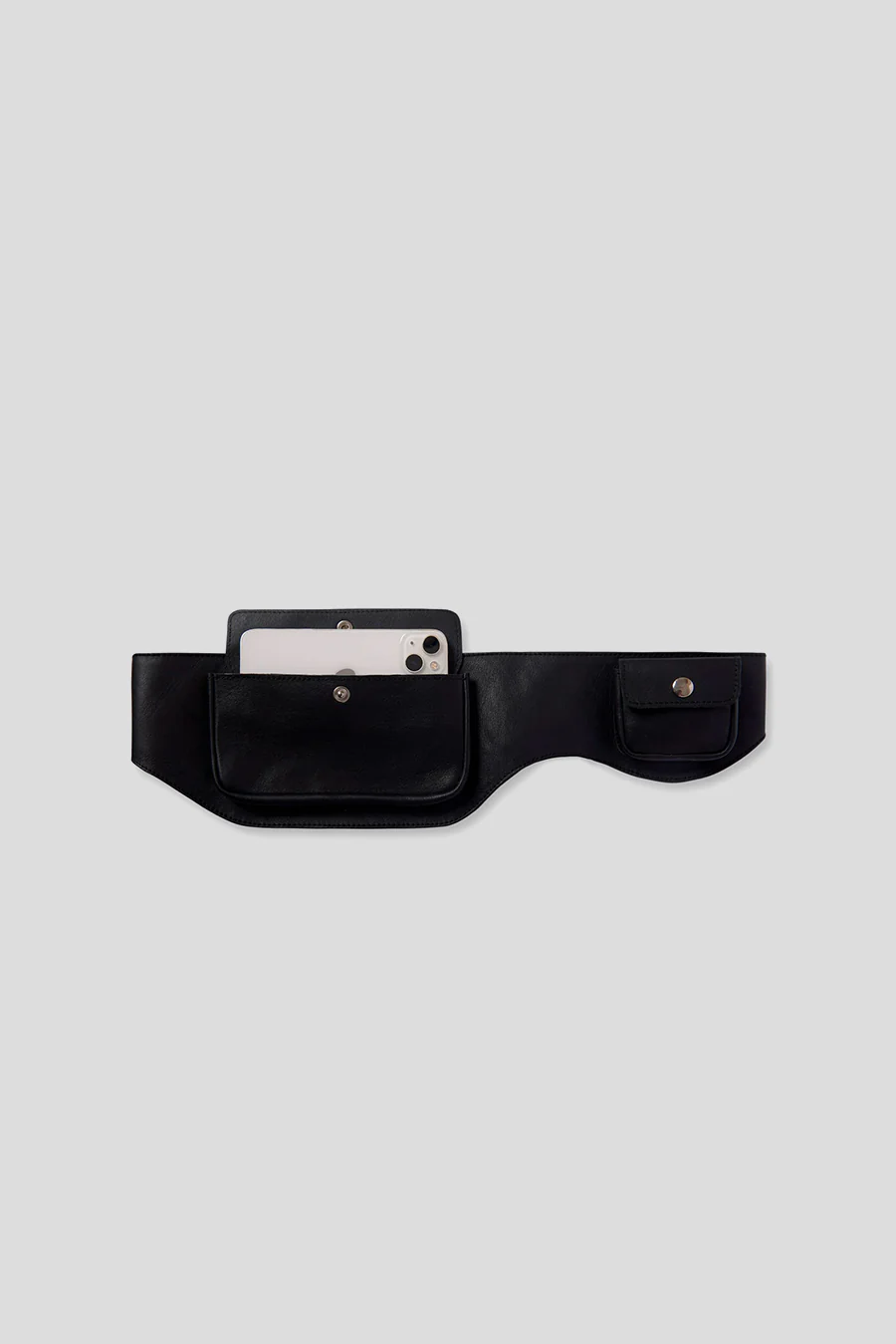 CEINTURE EN CUIR RINO NOIRE - Image 4