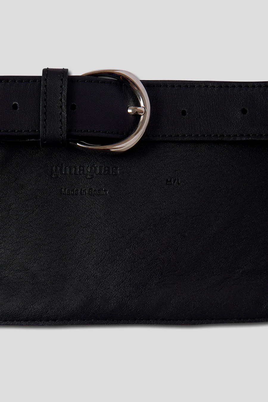 CEINTURE EN CUIR RINO NOIRE - Image 5