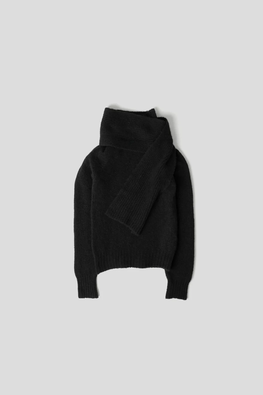 PULL ÉCHARPE NOIR
