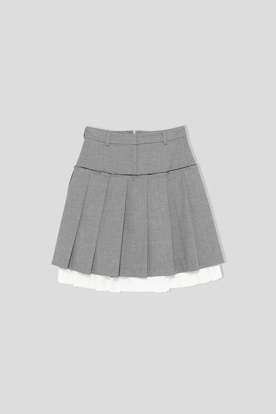 MINI JUPE TAILORED GRISE