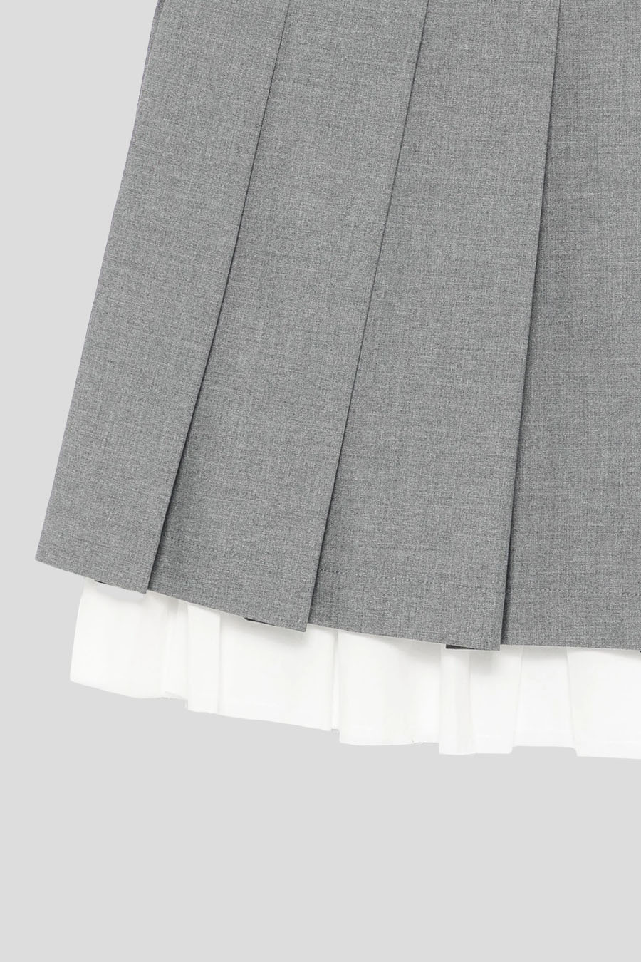 MINI JUPE TAILORED GRISE - Image 2
