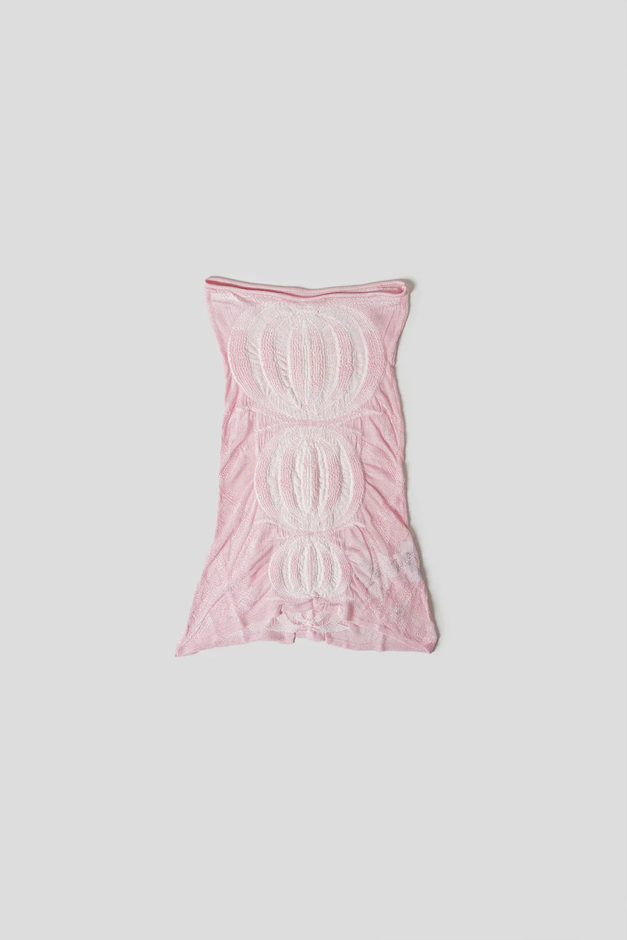 HAUT BANDEAU ROSE ET BLANC