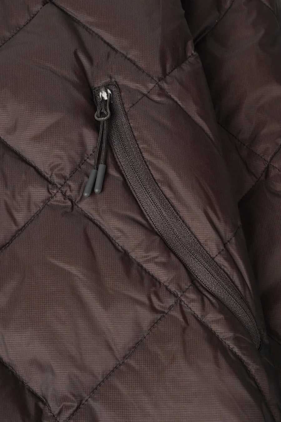 DOUDOUNE LIGHT DOWN HOODED JACKET MARRON FONCÉ - Image 2
