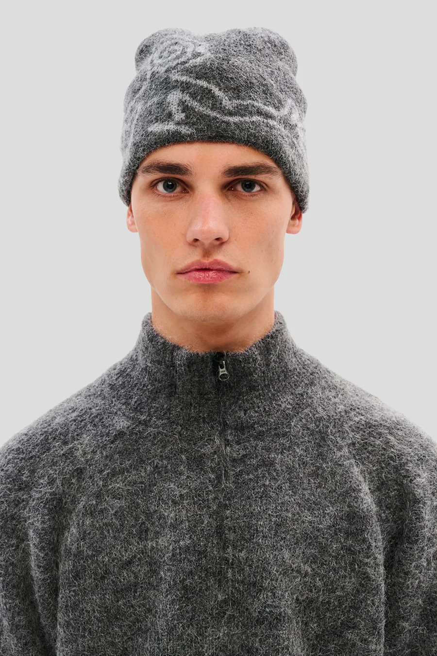 BONNET MASCOTTE GRIS FONCÉ - Image 2