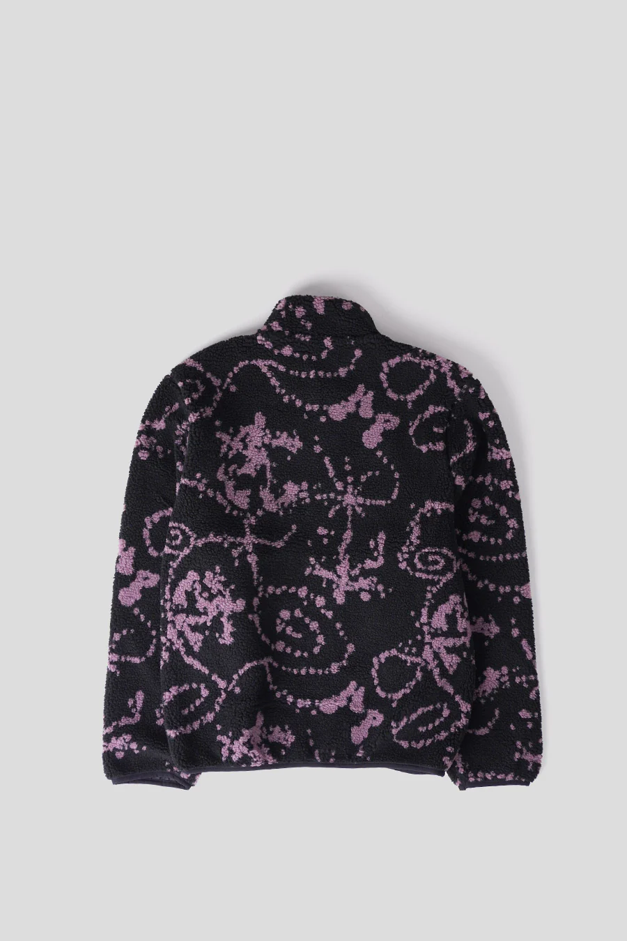 VESTE PRINT FLEECE VIOLETTE ET NOIRE - Image 3