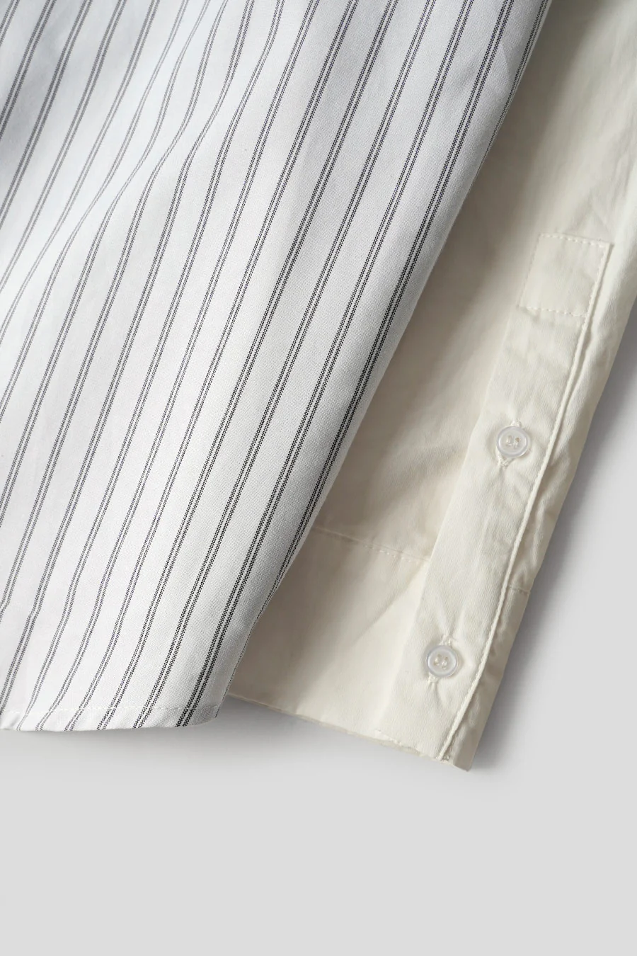 CHEMISE A DOUBLE COUCHE BLANC CASSÉ - Image 4