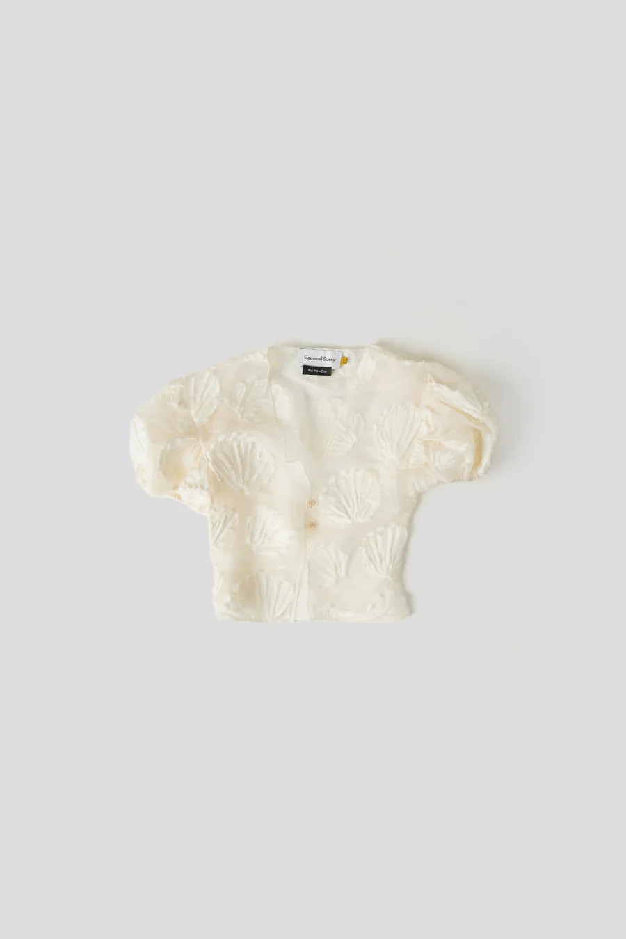 CHEMISE SHELL APPLIQUE BLANC CASSÉ