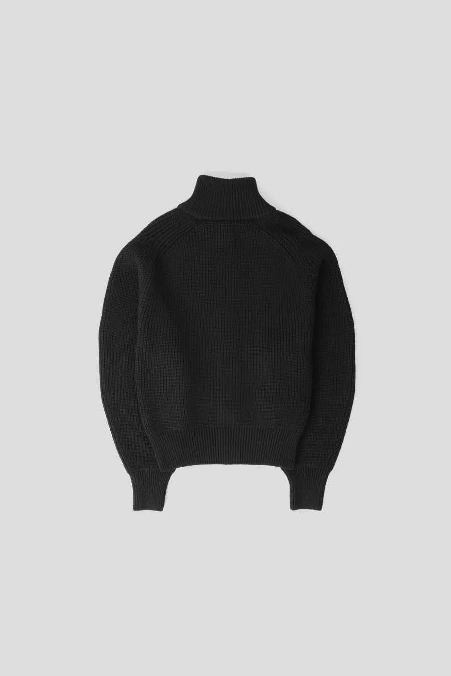 LE CARDIGAN ZIPPÉ MERINO NOIR - Image 3
