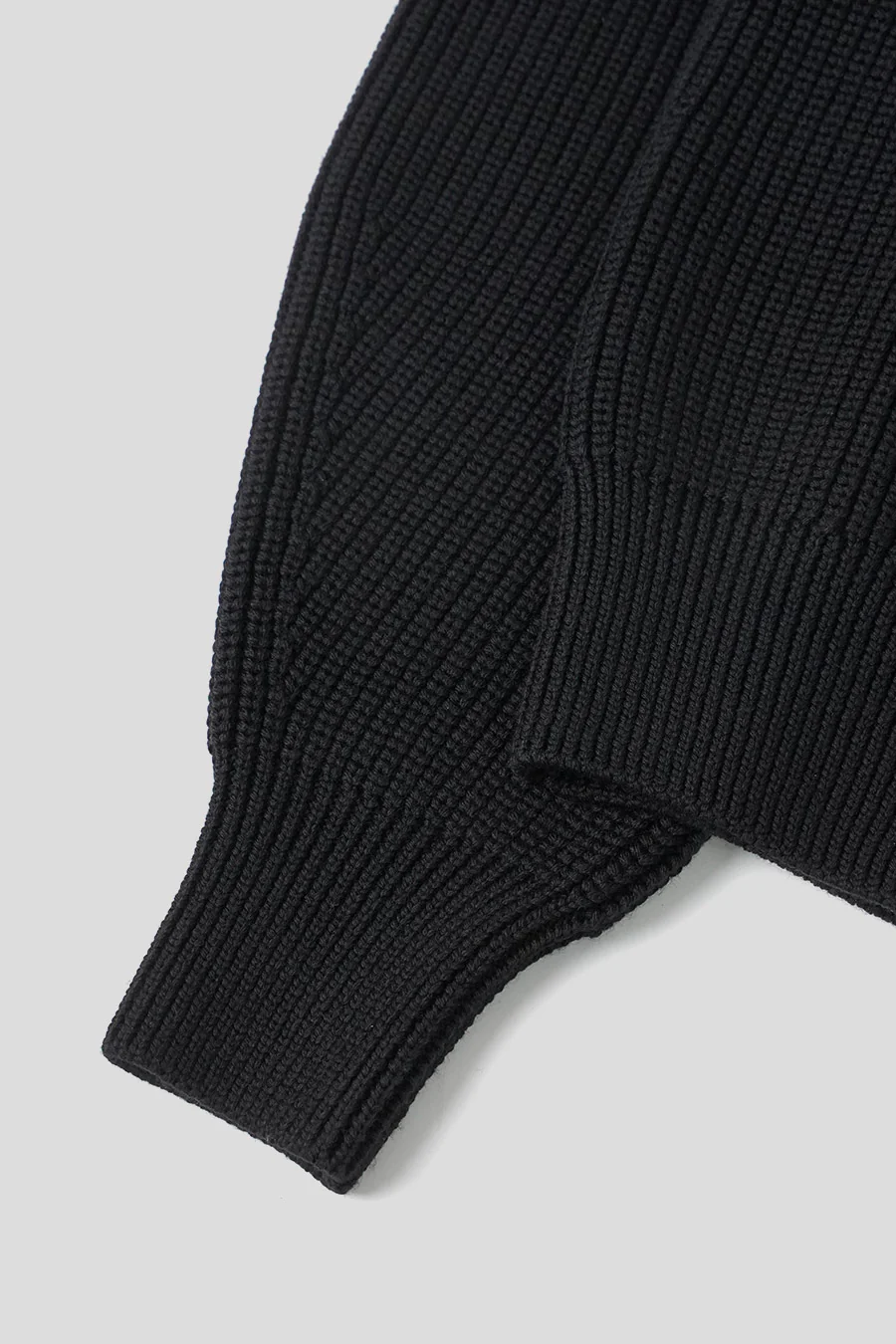 LE CARDIGAN ZIPPÉ MERINO NOIR - Image 4
