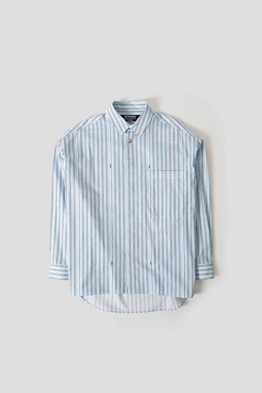 LA CHEMISE MANCHES LONGUES À RAYURES BLEUES - Image 2