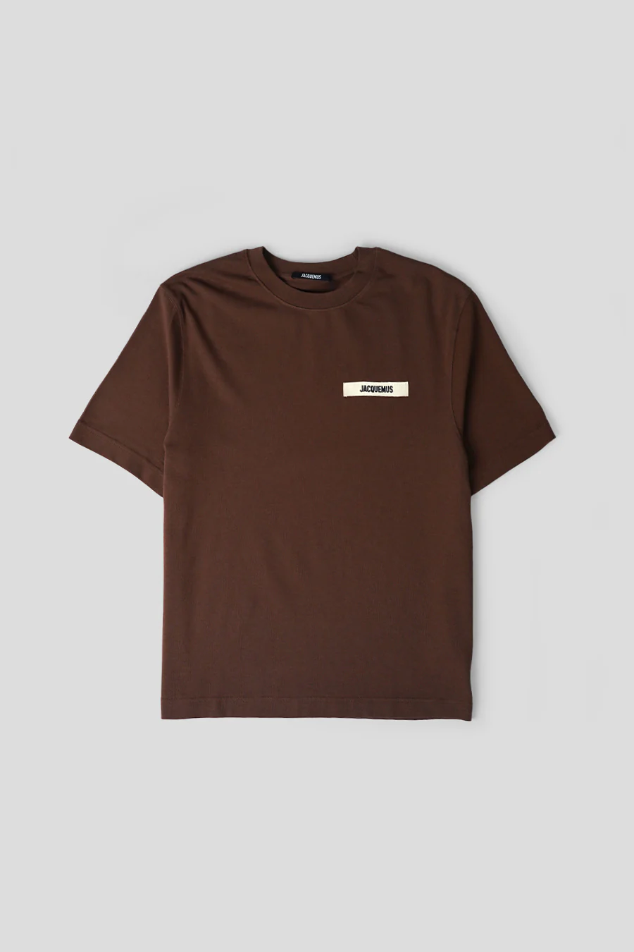 LE T-SHIRT GROS GRAIN MARRON FONCÉ