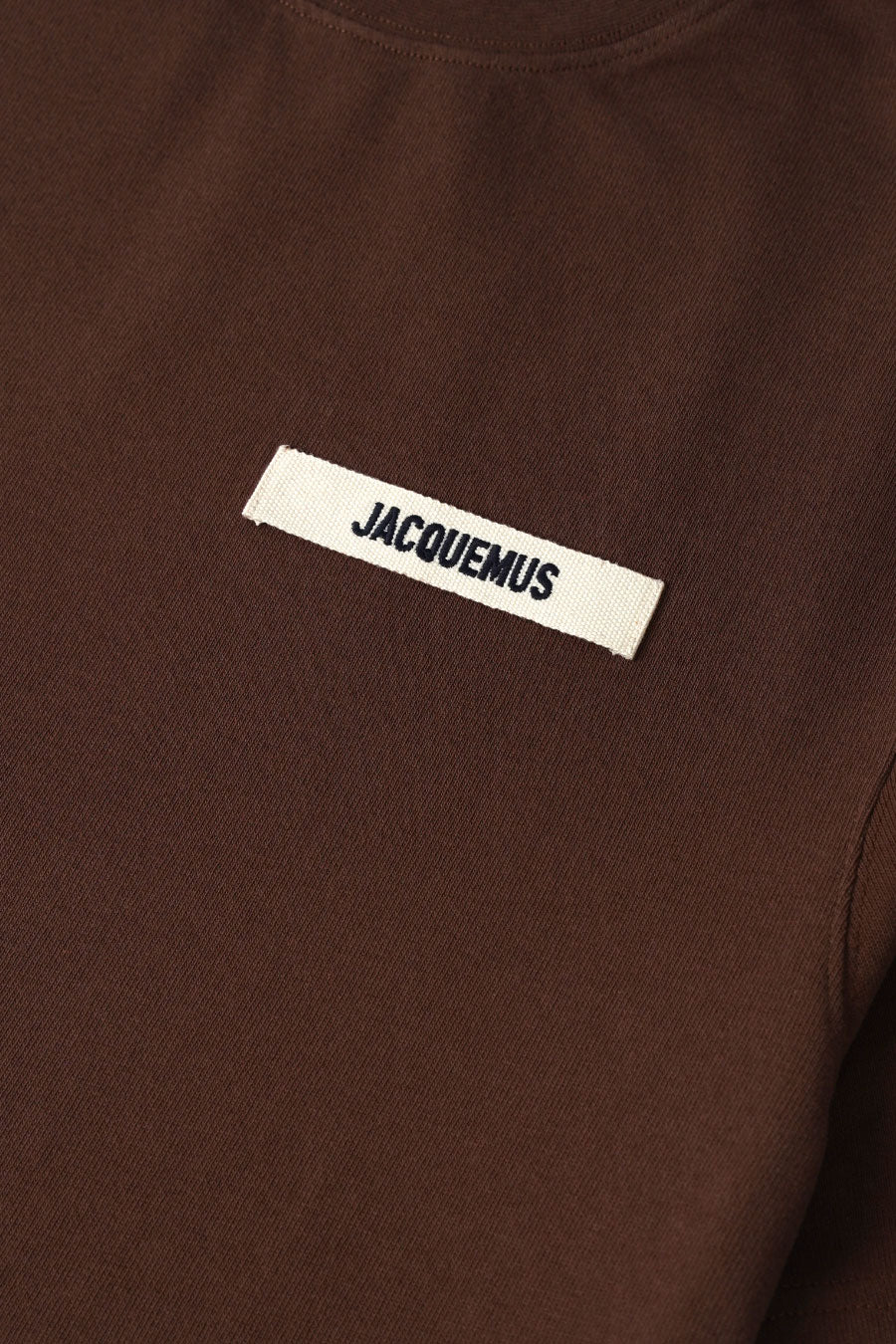 LE T-SHIRT GROS GRAIN MARRON FONCÉ - Image 2