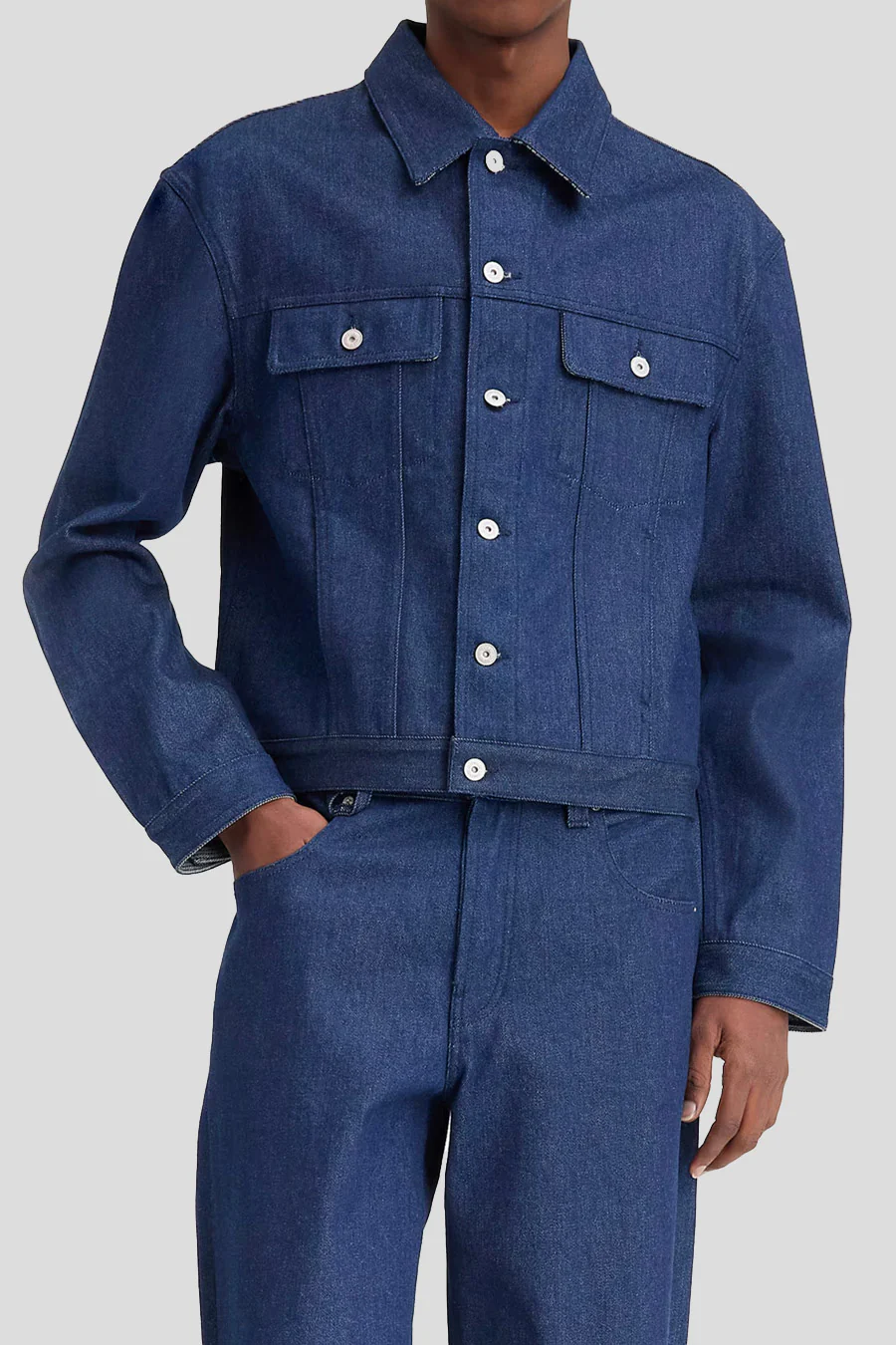 VESTE DE-NIMES BLEU MARINE
