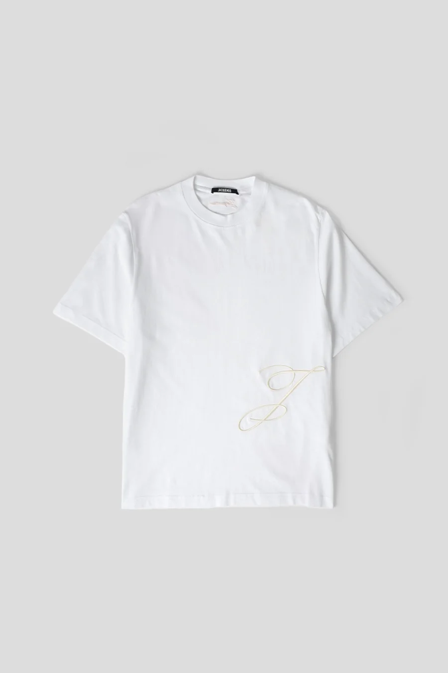 LE T-SHIRT J MANCHES COURTES BLANC