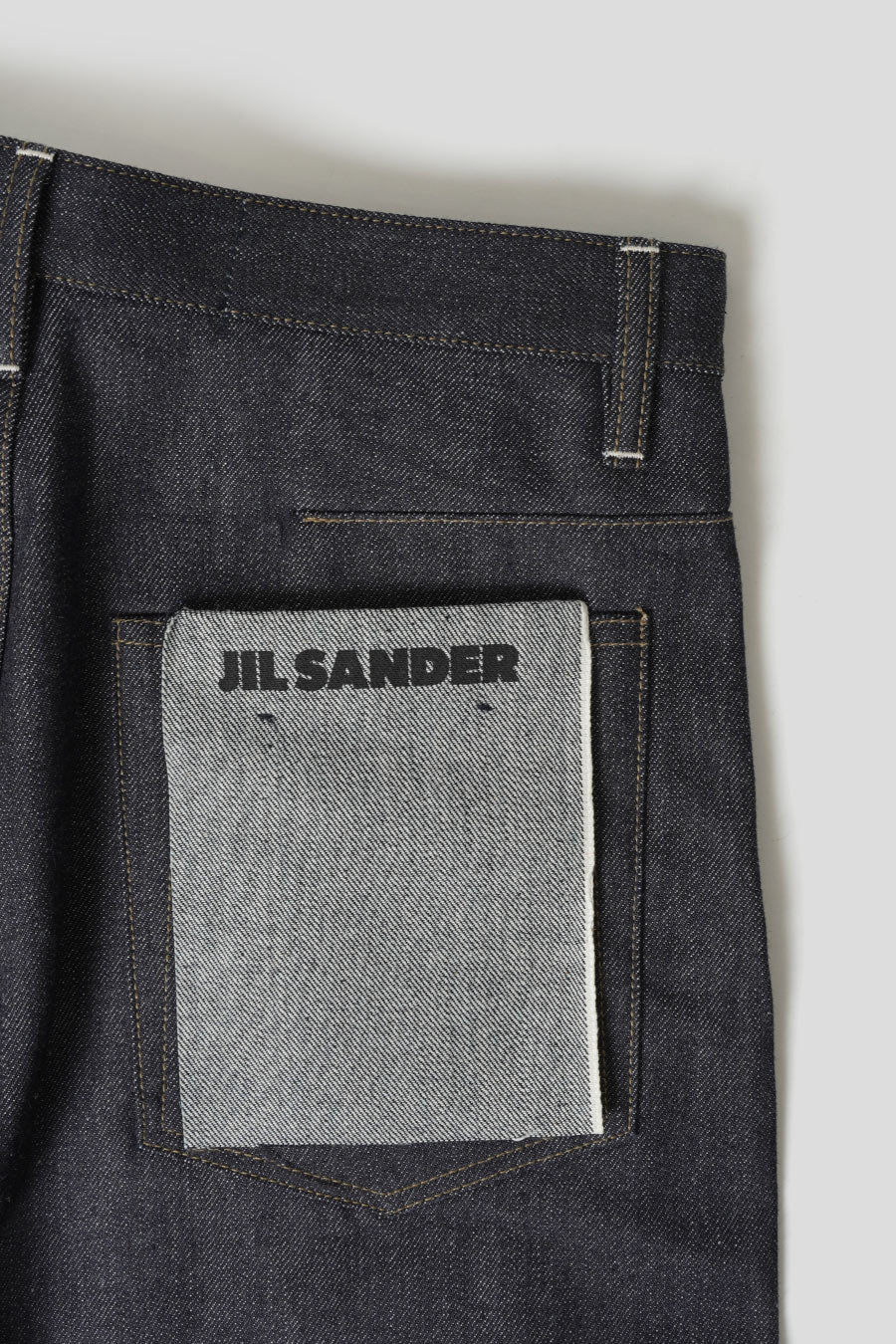 PANTALON LARGE EN DENIM BLEU NUIT - Image 8