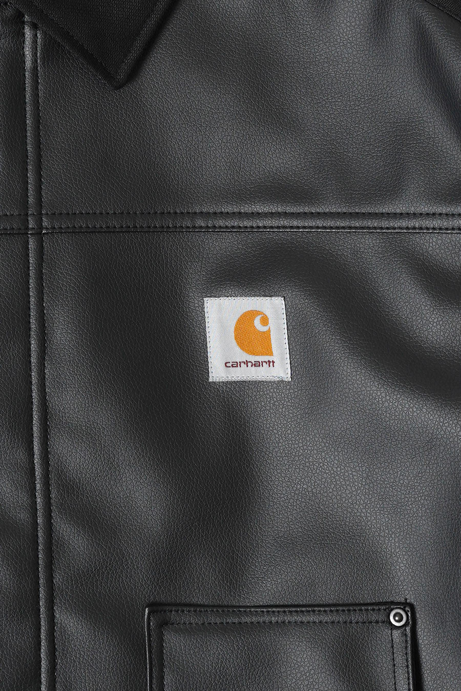 VESTE EN CUIR SYNTHÉTIQUE JUNYA WATANABE X CARHARTT NOIRE - Image 4