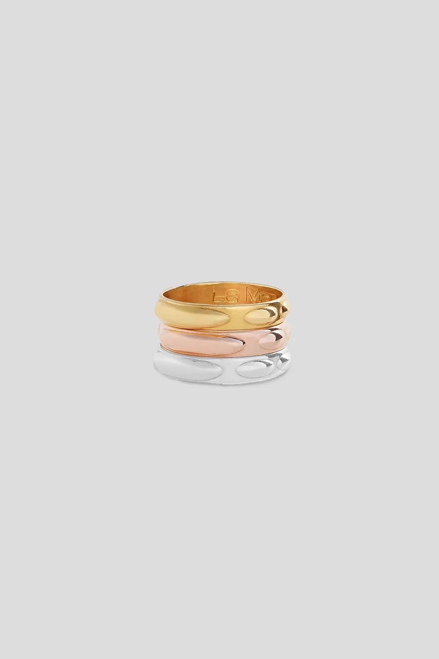 BAGUE MODULAR OR, ARGENT ET BRONZE