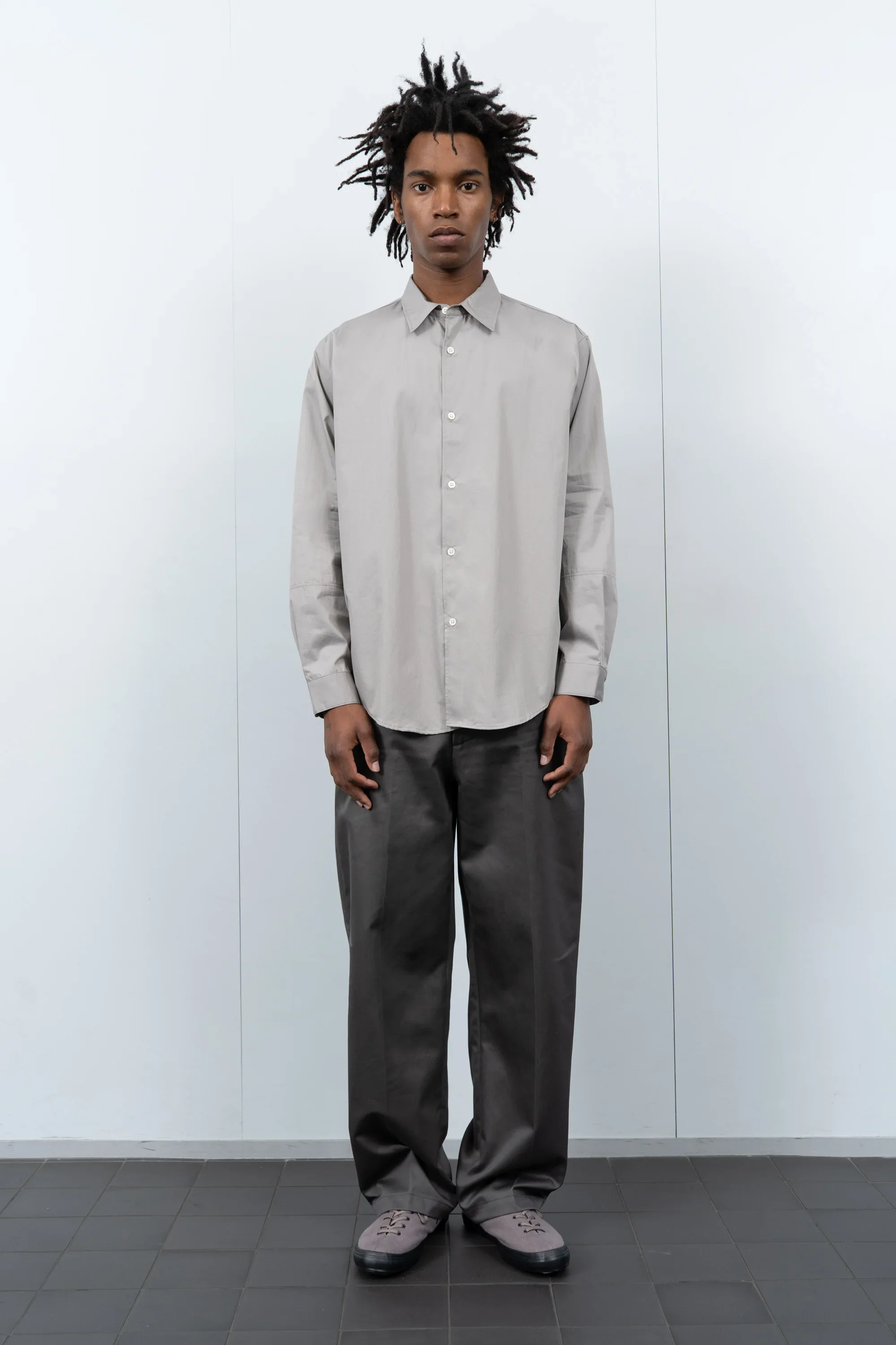 PANTALON EN TWILL ĂTAIN - Image 2