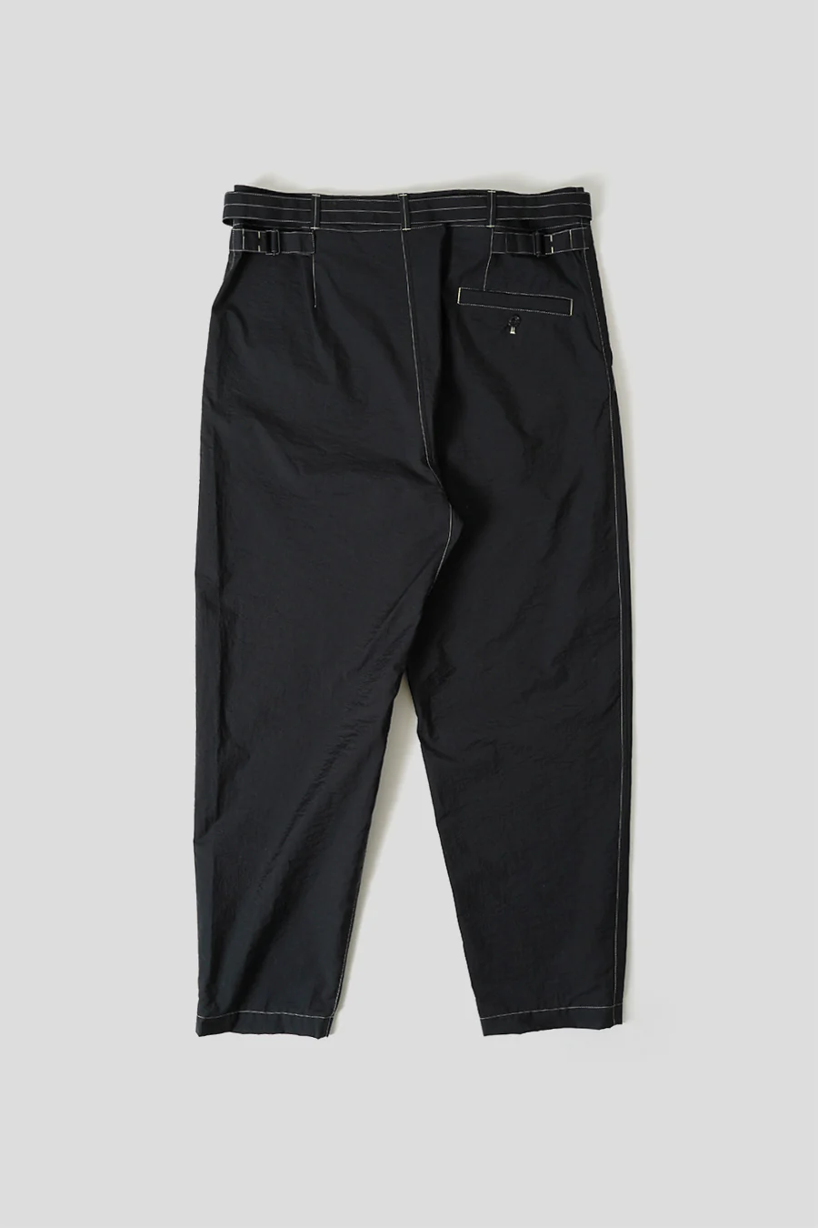 PANTALON CAROTTE CEINTURÉ NOIR - Image 4