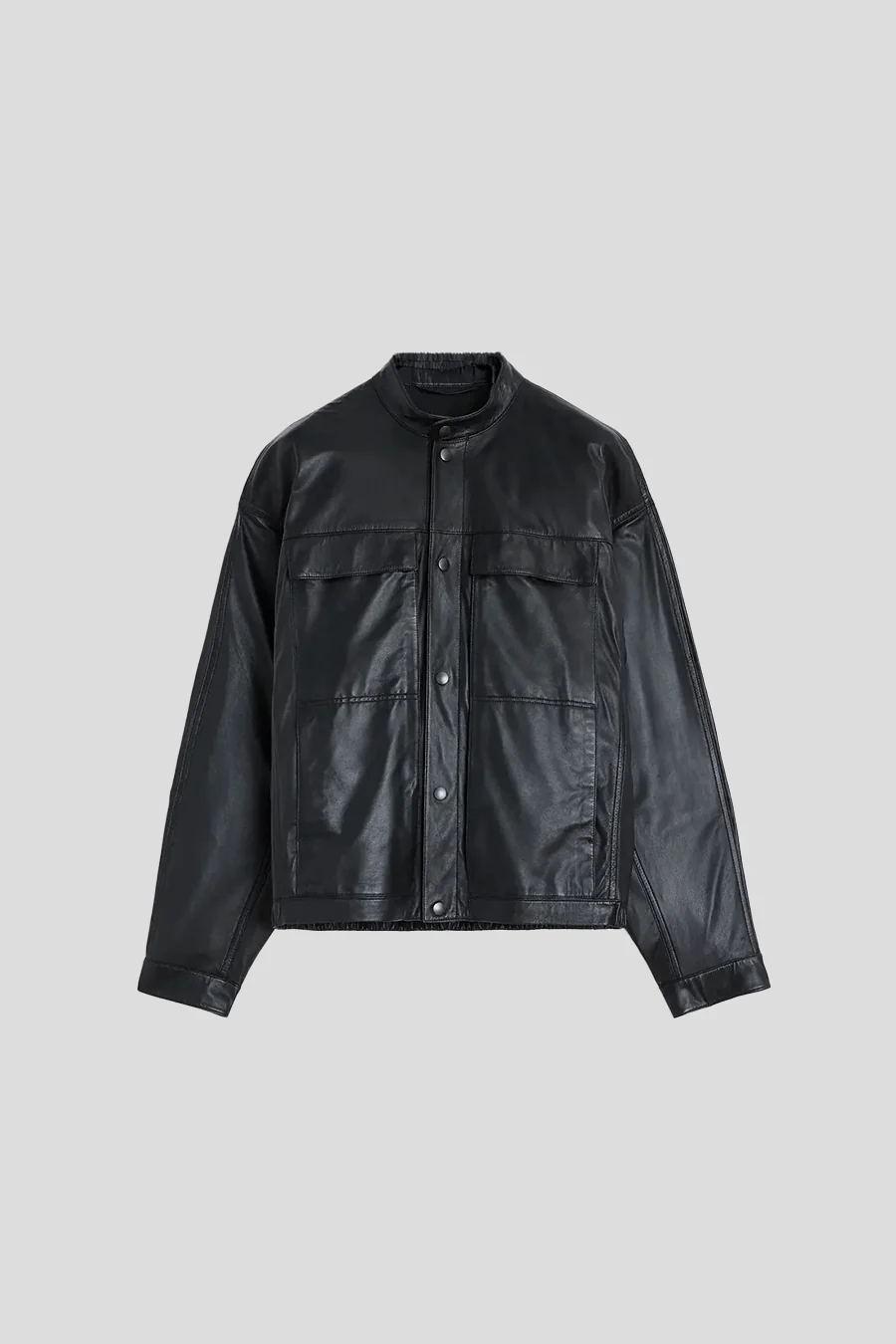 BLOUSON BOXY SOUPLE NOIR