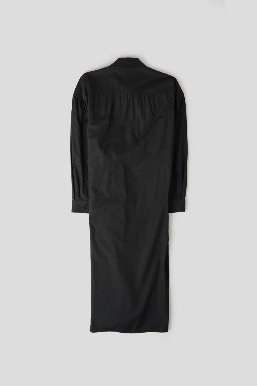 ROBE TWISTED À COL DROIT NOIRE - Image 5