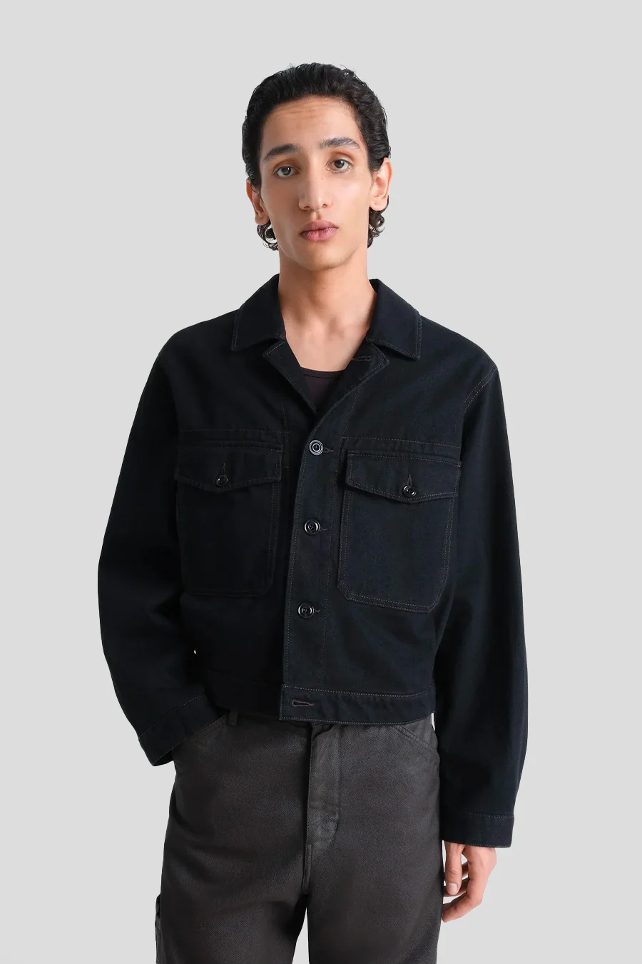 VESTE TRUCKER NOIRE - Image 2