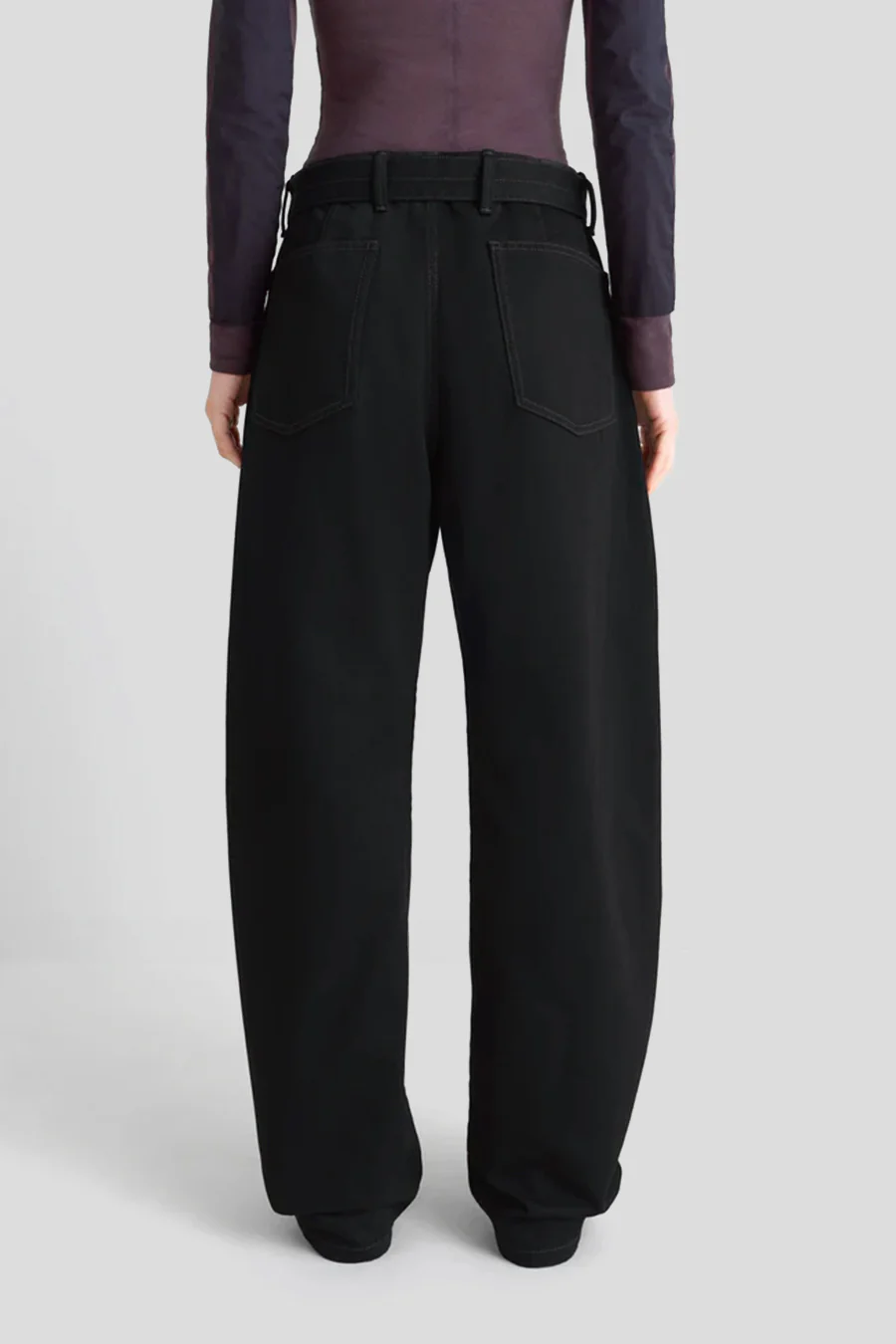 PANTALON TWISTED CEINTURÉ NOIR - Image 5