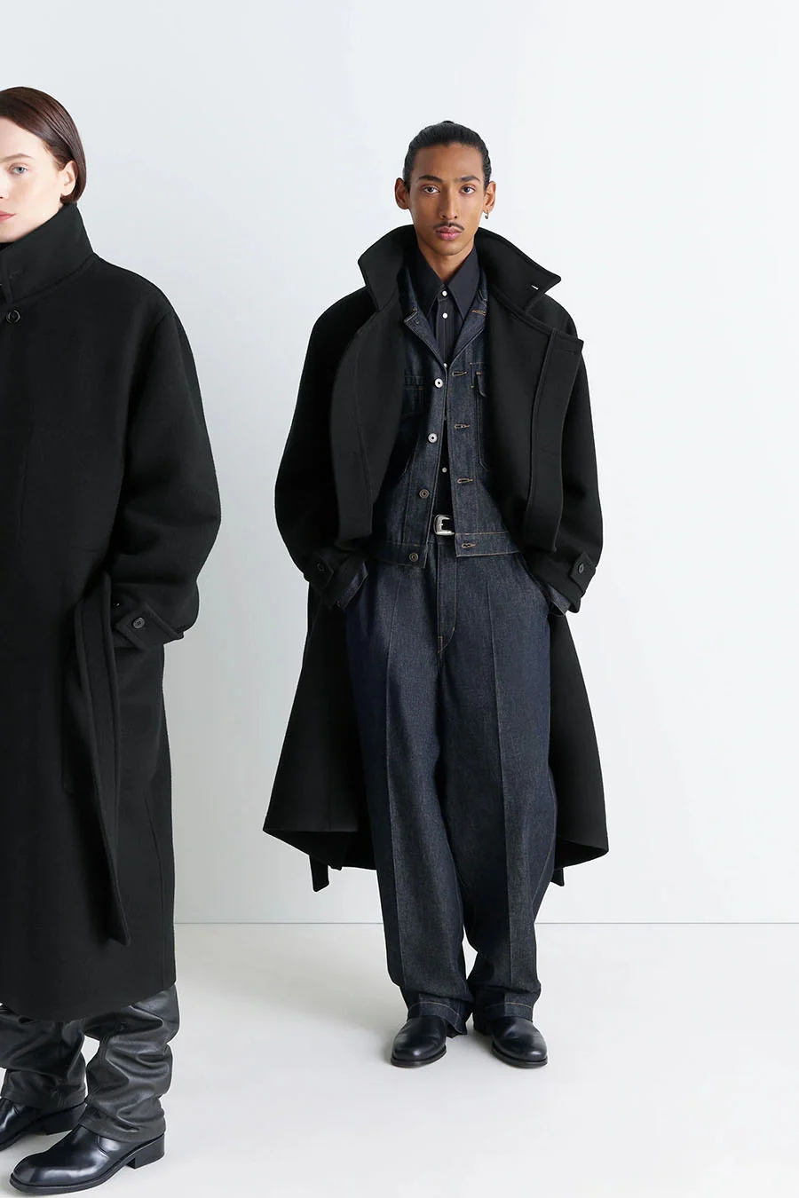 MANTEAU WRAP NOIR - Image 4