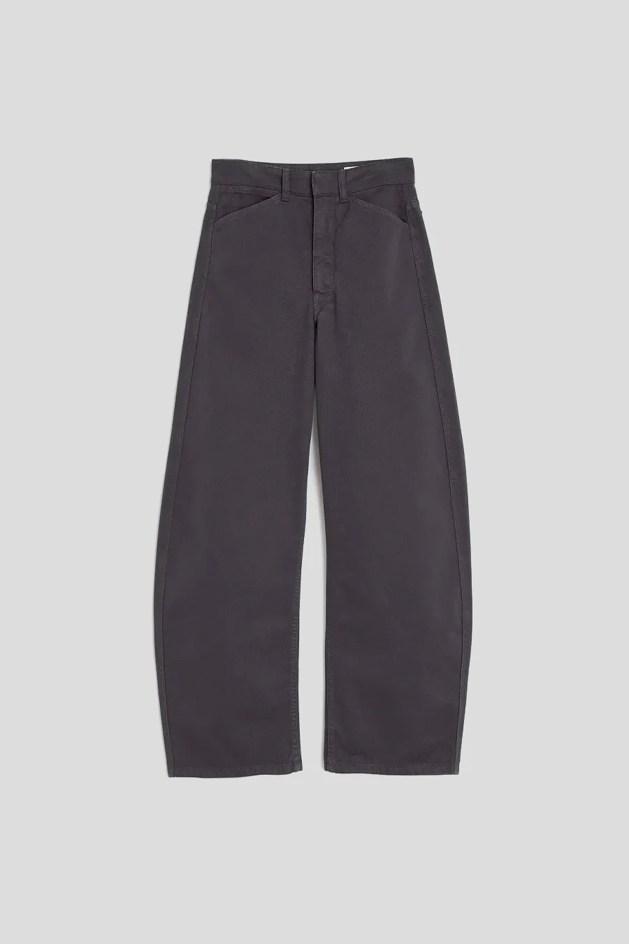 PANTALON ARRONDI TAILLE HAUTE BLEU CARBONE