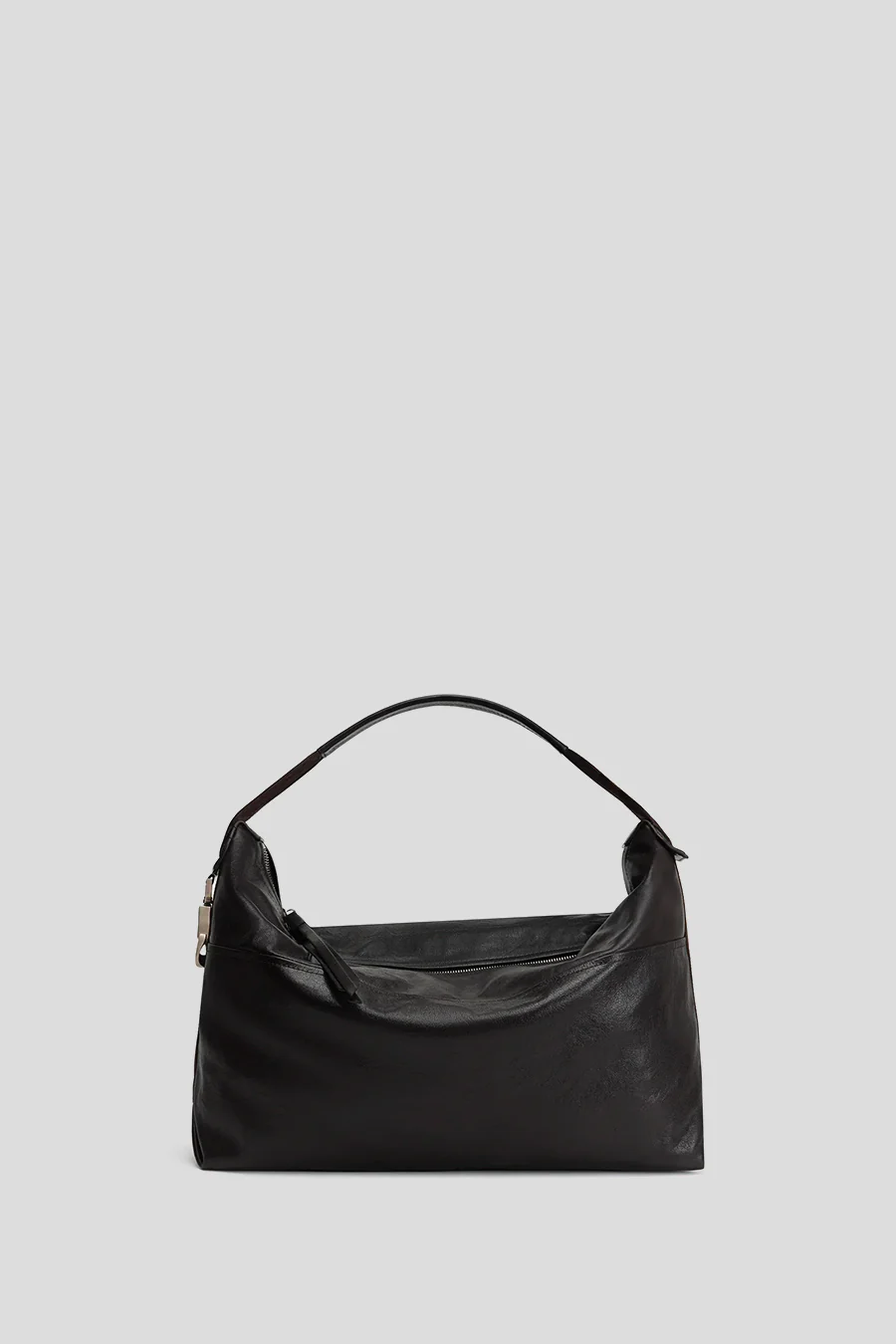 SAC BERLINGOT HOBO EN CUIR DARK CHOCOLATE