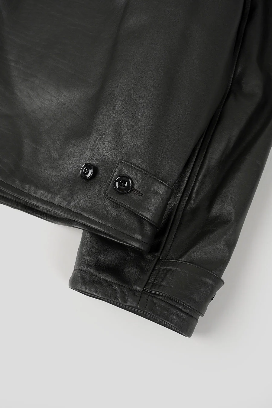 BLOUSON EN CUIR MATELASSÉ ESPRESSO FONCÉ - Image 5