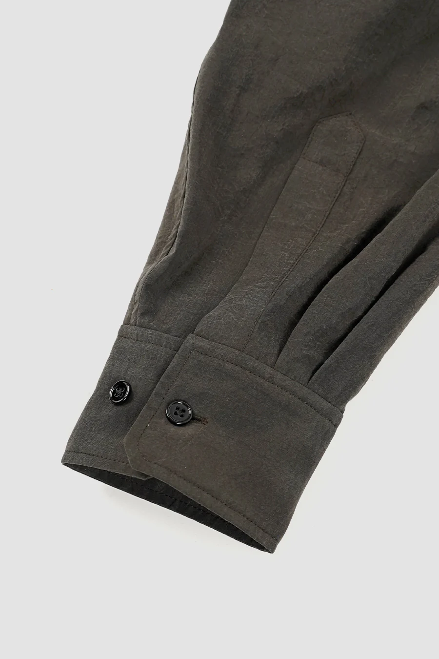 CHEMISE LONGUE À CRAVATE ESPRESSO FONCÉ - Image 4