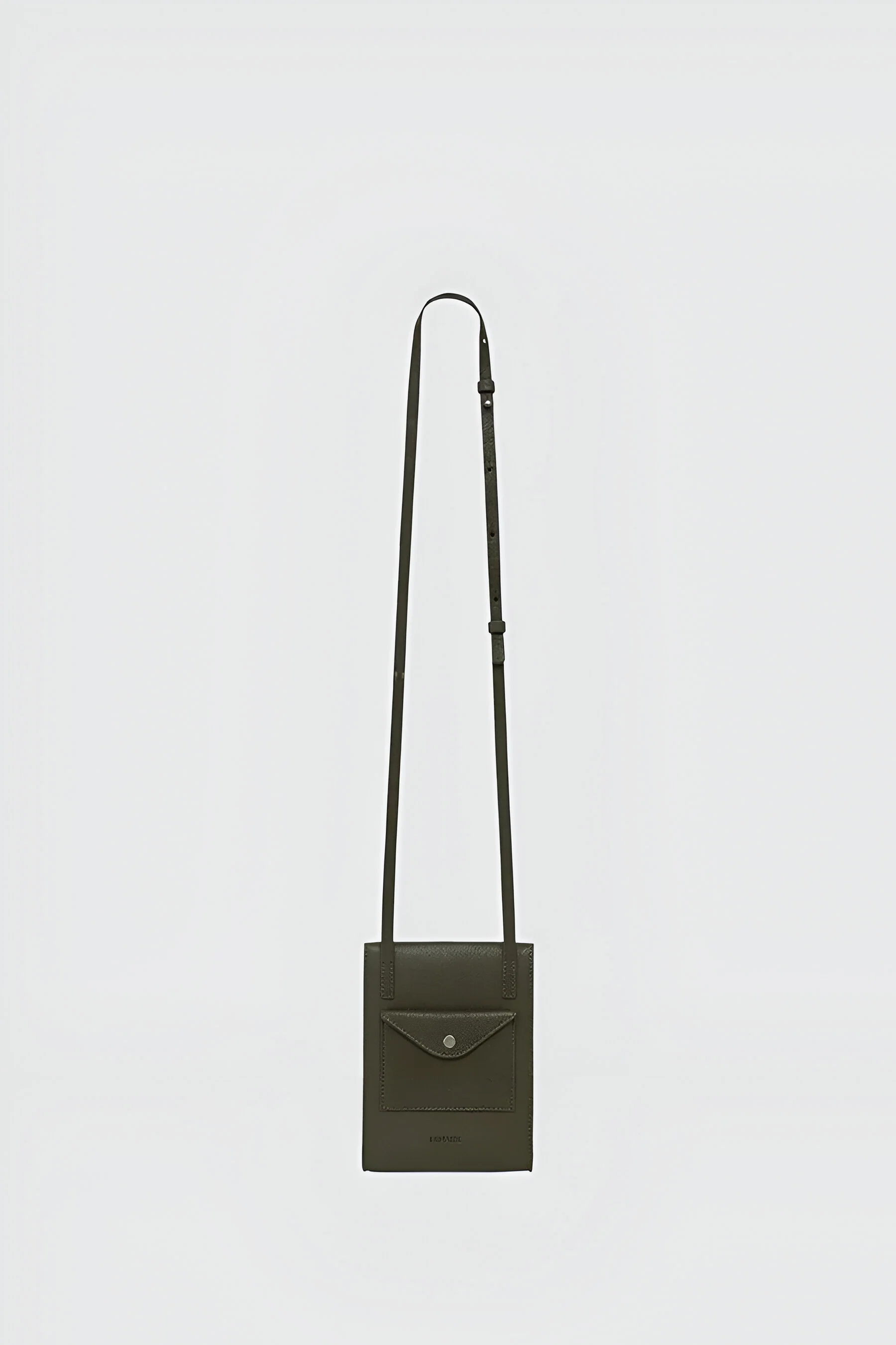 POCHETTE ENVELOPPE À BANDOULIÈRE PESTO - Image 3