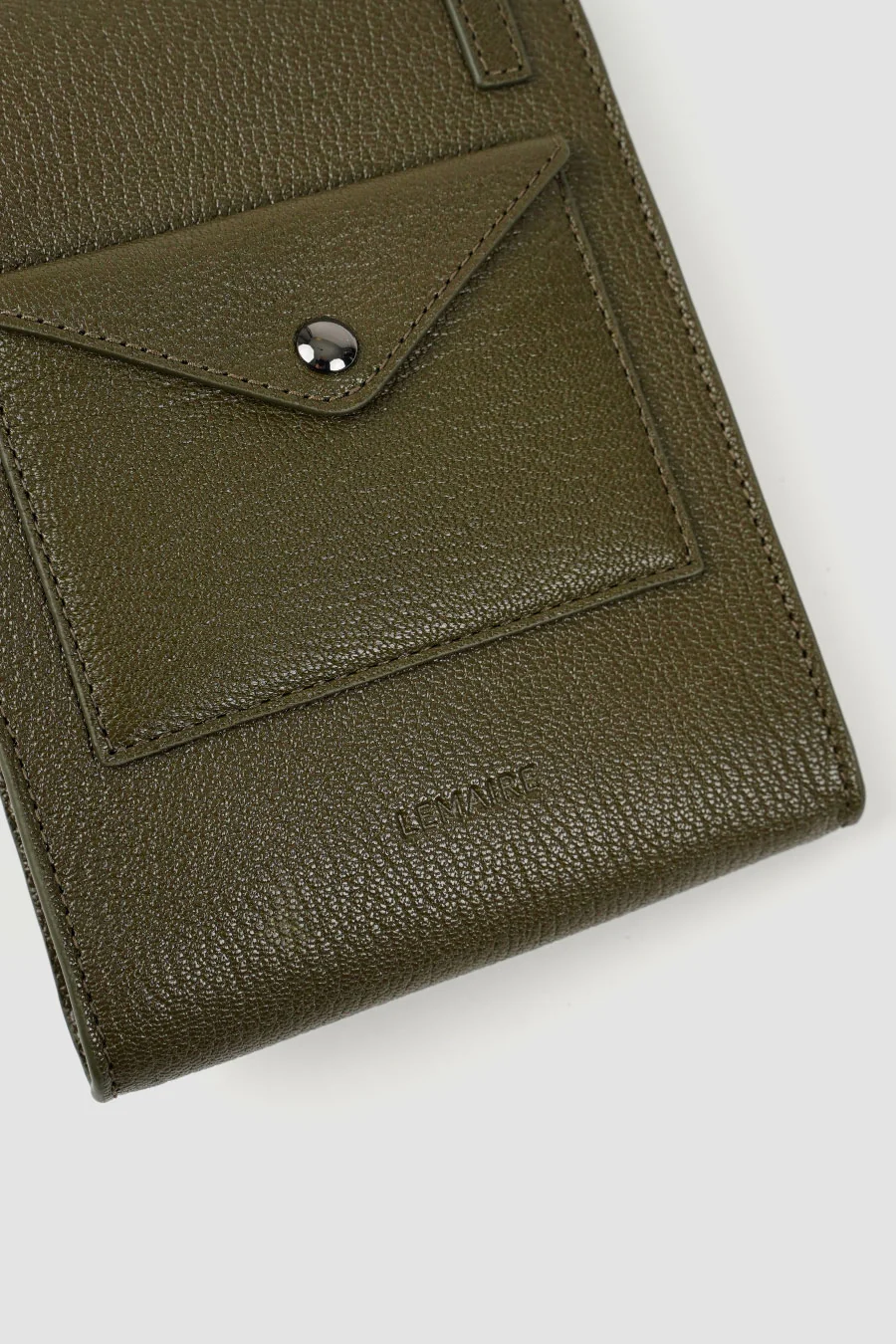 POCHETTE ENVELOPPE À BANDOULIÈRE PESTO - Image 4