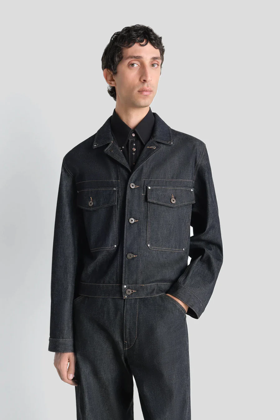 VESTE TRUCKER STUDS SLATE - Image 2