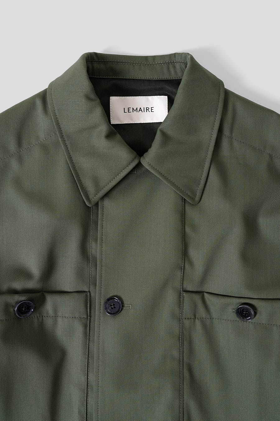 SURCHEMISE MILITAIRE SOUPLE VERT FUMÉ - Image 2