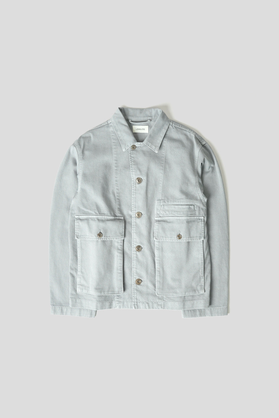 VESTE BOXY GRISE ET BLEU NEIGE