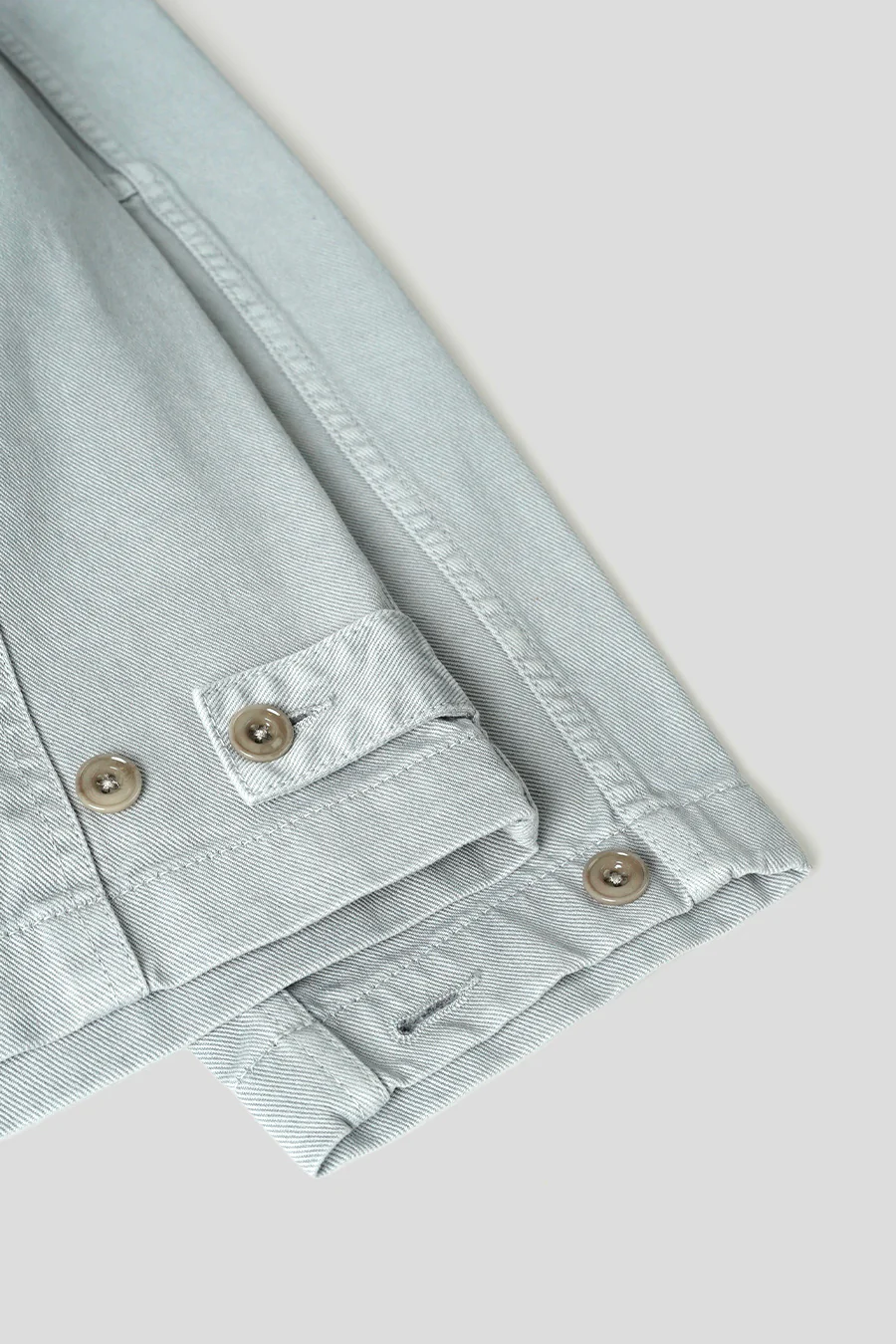VESTE BOXY GRISE ET BLEU NEIGE - Image 6