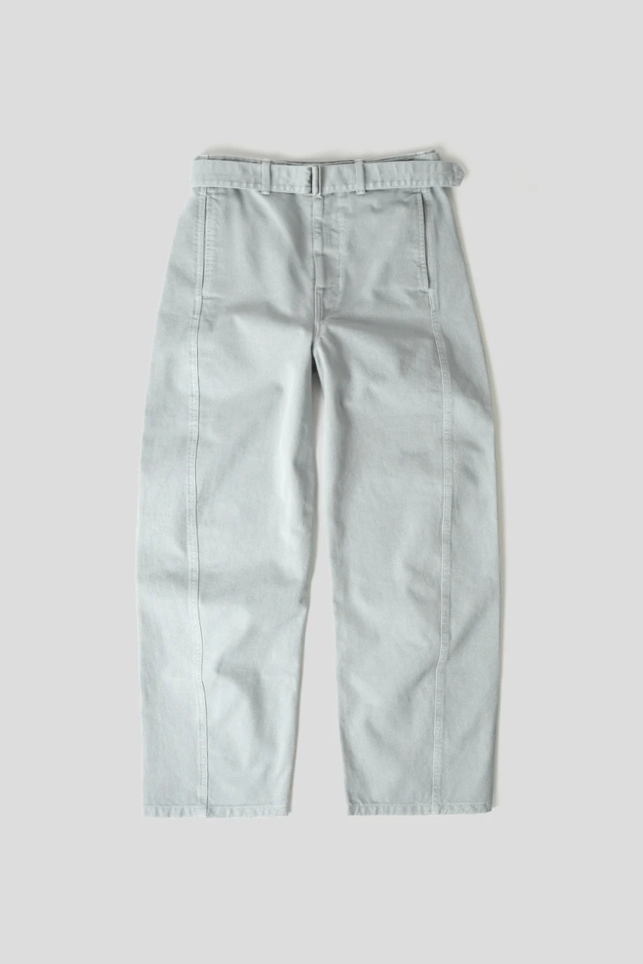 PANTALON TWISTED CEINTURÉ GRIS ET BLEU NEIGE