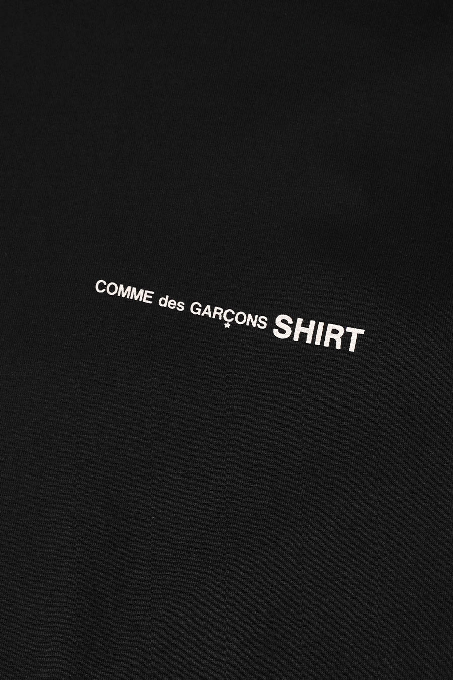T-SHIRT MANCHE LONGUE OVERSIZE LOGO POITRINE NOIR - Image 2
