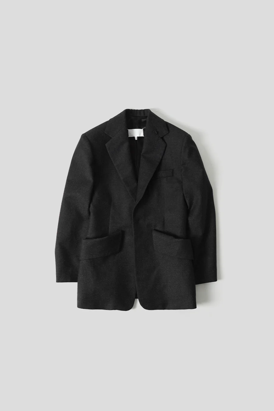 VESTE DE COSTUME À POCHE COUTURE GRIS BASALTE