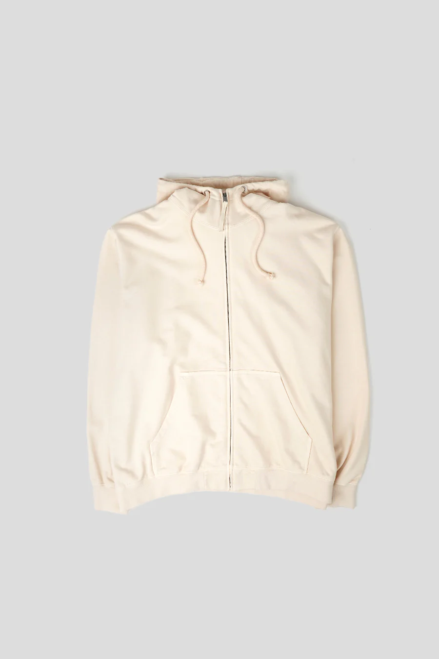 SWEAT-SHIRT À CAPUCHE ZIPPÉE BEIGE